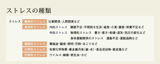 ストレスの種類