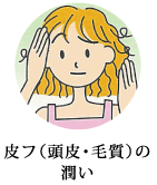 皮フ(頭皮・毛質)の潤い