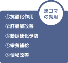 黒ゴマの効用