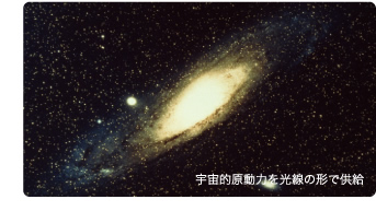 宇宙的原動力を光線の形で供給