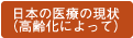 日本の医療の現状(高齢化によって)